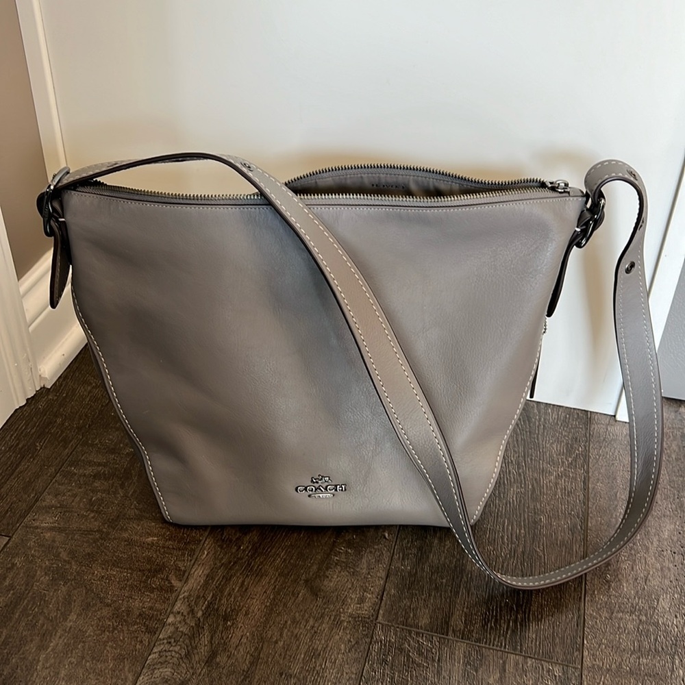 Coach Crossbody / Shoulder Tote - Grey